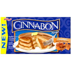 3 pancakes Cinnabon Pancakes - Caramel