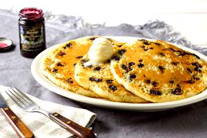 3 pancakes Wild Maine Blueberry Pancakes