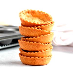 3 pastry cups (23 g) Shortbread Tartlet Shells