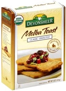 3 pieces (17 g) Devonsheer Melba Toast Plain (Unsalted)
