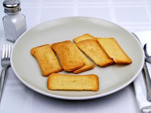 3 pieces (17 g) Melba Toast Rye