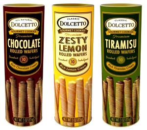 3 pieces (28 g) Double Chocolate Cream Filled Rolled Wafers