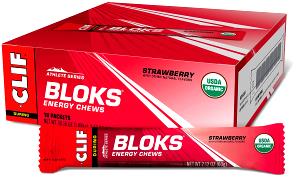 3 pieces (30 g) Clif Shot Bloks - Strawberry