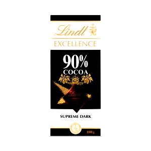 3 pieces (30 g) Excellence 90% Cocoa Dark Chocolate