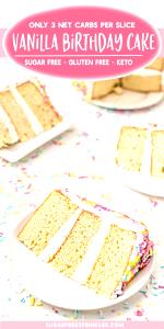 3 pieces (43 g) Sugar Free Birthday Cake