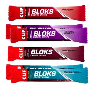 3 Pieces Electrolyte Chew, Shot Bloks, Cola