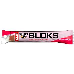 3 Pieces Electrolyte Chew, Shot Bloks, Strawberry