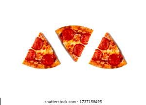 3 pieces Pepperoni Pizza