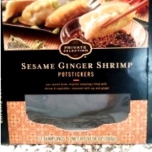 3 potstickers (85 g) Sesame Ginger Shrimp Potstickers