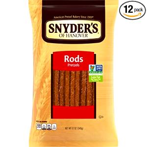 3 pretzels (1 oz) Pretzel Rods