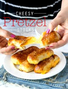 3 pretzels Pretzel Sticks with Cheese