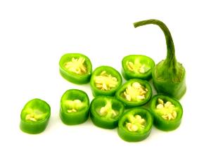 3 rings (4 g) Jalapeno Peppers