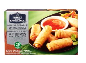 3 rolls (127 g) Mini Vegetable Spring Rolls (3)