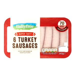 3 sausages (80 g) Turkey Sausages
