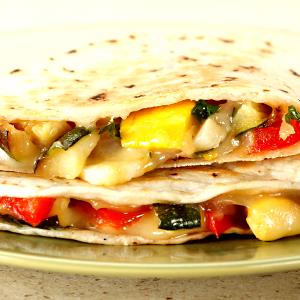 3 servings (155 g) Roasted Vegetable Quesadilla
