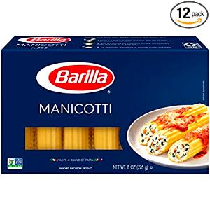3 shells (50 g) Manicotti Shells