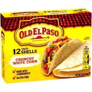 3 Shells Taco Shell, White Corn