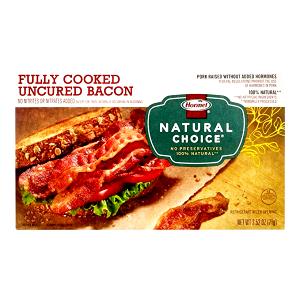3 slices (18 g) Fully Cooked Uncured Bacon