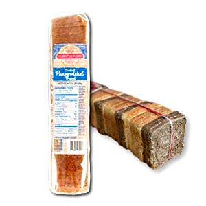 3 slices (31 g) Cocktail Pumpernickel Bread