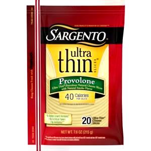 3 slices (32 g) Extra Thin Provolone Cheese Slices
