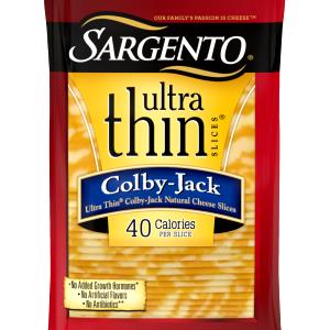 3 slices (32 g) Thin Cut Slices Colby Jack Cheese