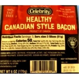 3 slices (51 g) Healthy Canadian Style Bacon