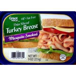 3 slices (54 g) Mesquite Smoked Turkey Breast