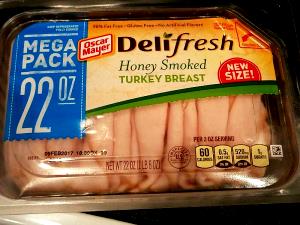 3 slices (57 g) Clover Honey Smoked Turkey Breast