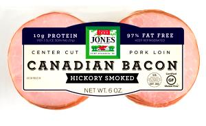 3 slices Canadian Bacon