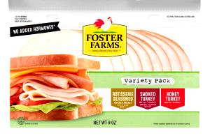 3 Slices White Turkey Variety Pack