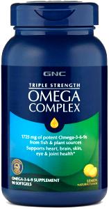 3 softgel capsules Triple Strength Omega Complex