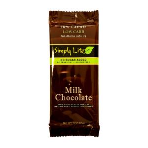 3 squares (25 g) Simply Lite Milk Chocolate