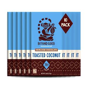 3 squares (30 g) Dark Chocolate with Toasted Coconut