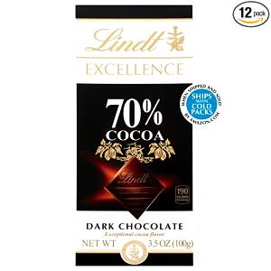 3 squares (30 g) Excellence 70% Cocoa Smooth Dark