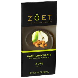 3 squares (38 g) Dark Chocolate with Pear & Almonds
