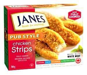 3 strips (100 g) Pub Style Chicken Fingers