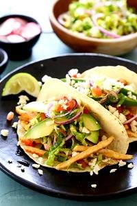 3 tacos Chicken Soft Tacos (with Tomato and Lettuce)