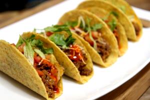 3 tacos Crispy Beef Tacos