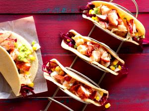 3 tacos Jicama Lobster & Shrimp Tacos