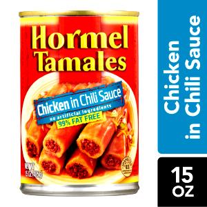 3 tamales with sauce (213 g) Tamales Chicken in Chili Sauce