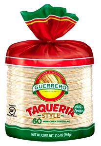 3 tortillas (44 g) Taqueria Style Mini Corn Tortillas