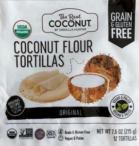 3 tortillas (54 g) Coconut Flour Tortillas
