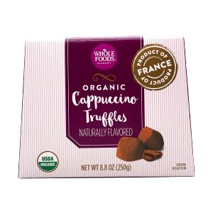 3 truffles (27 g) Organic Cappuccino Truffles
