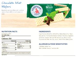 3 wafers (30 g) Chocolate Mint Wafers