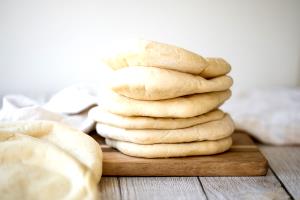 3 wedges Pita Bread