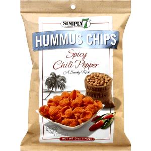 30 chips (1 oz) Hummus Chips Spicy Chili Pepper