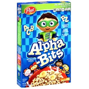 30 Grams Alpha-Bits, No Sugar