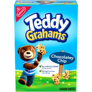 30 Grams Teddy Grahams Cookies, Mini Chocolately Chip, Snak-Saks And SAS