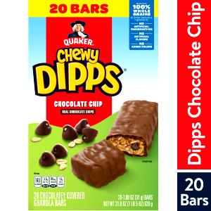 31 Grams Granola Bar, Chewy Dipps Chocolate Chip