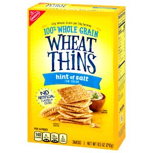 31 Grams Wheat Thins, Crackers, Hint Of Salt